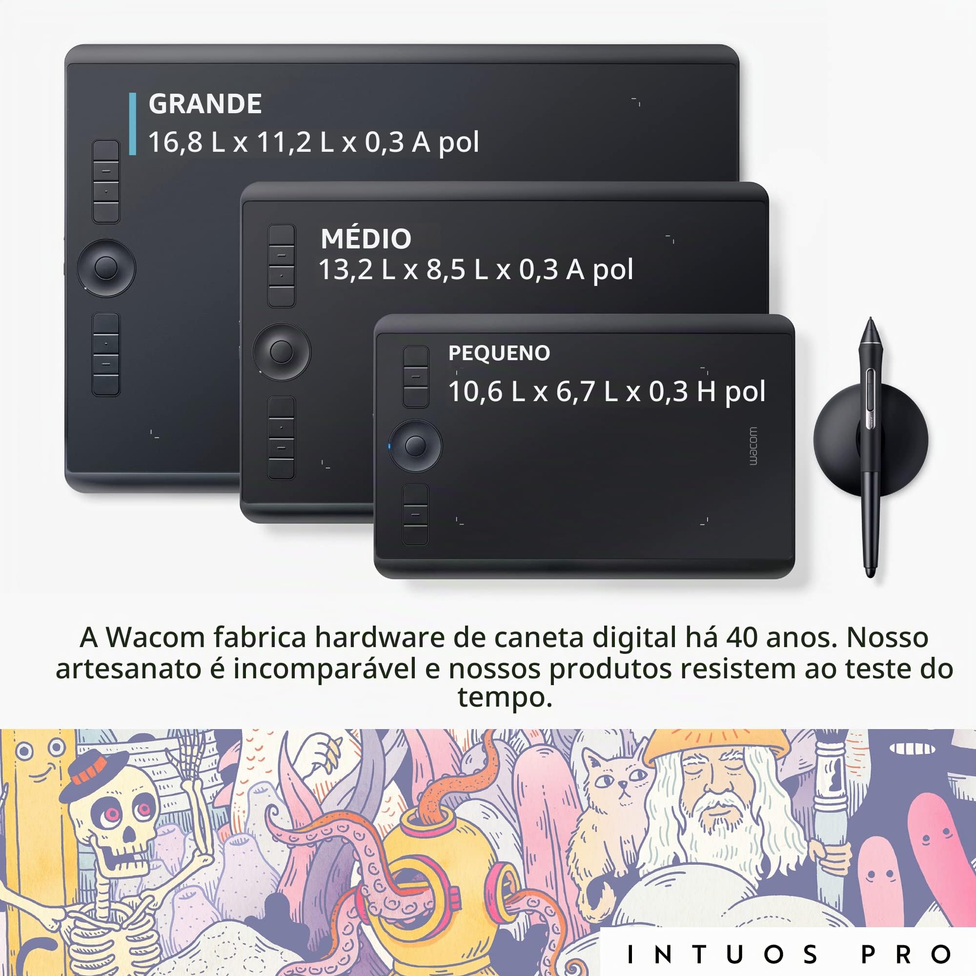 Mesa Digitalizadora, Wacom, Intuos Pro L - PTH860, Grande | Amazon
